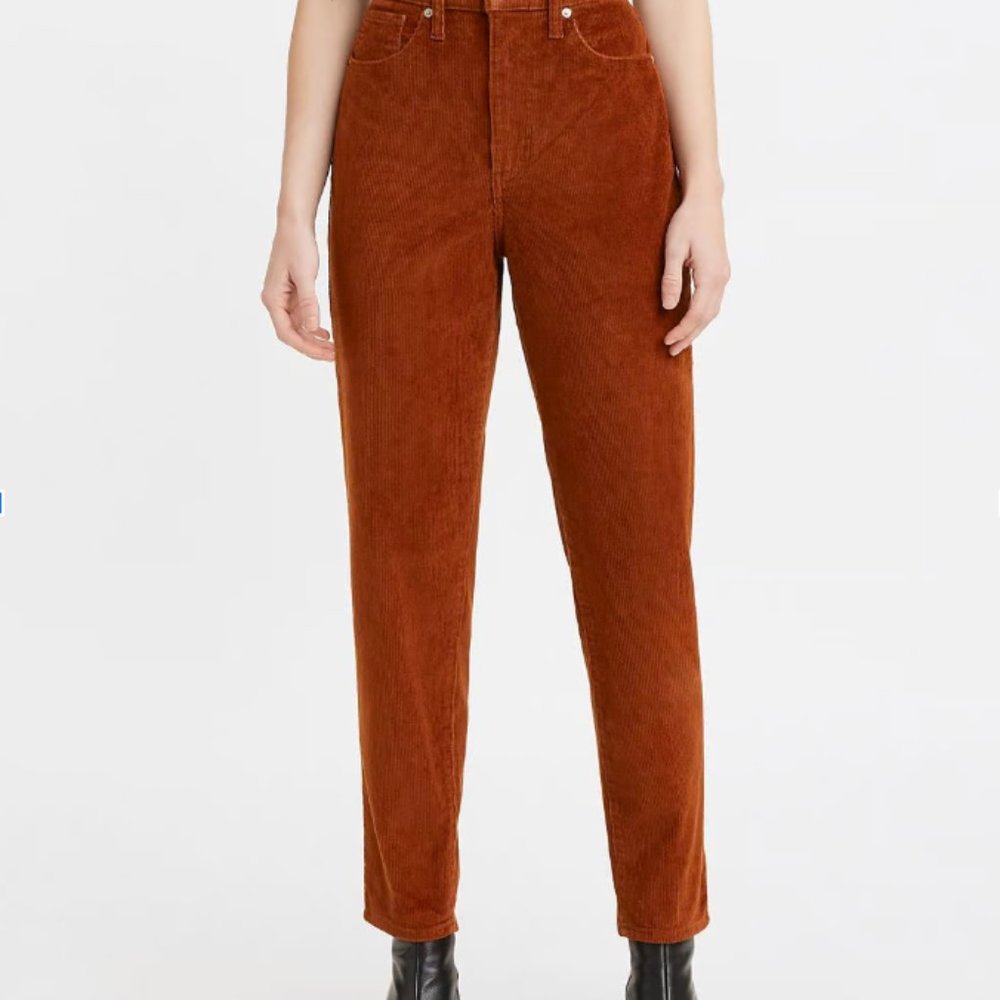Levis High Waisted Mom Jeans - Corduroy